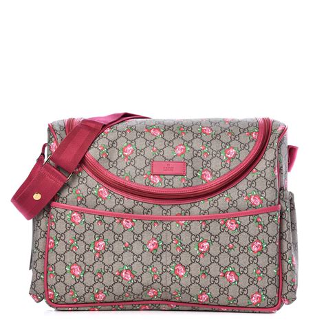 pink gucci nappy bag|authentic Gucci diaper bag.